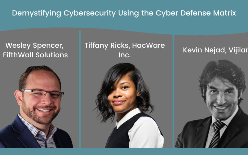 Demystifying Cybersecurity Using the Cyber Defense Matrix